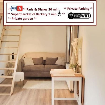 Le Petit Noisy Entre Paris Et Disney, Proche Centrex Avec Jardin Privatif Et Parking المظهر الخارجي الصورة